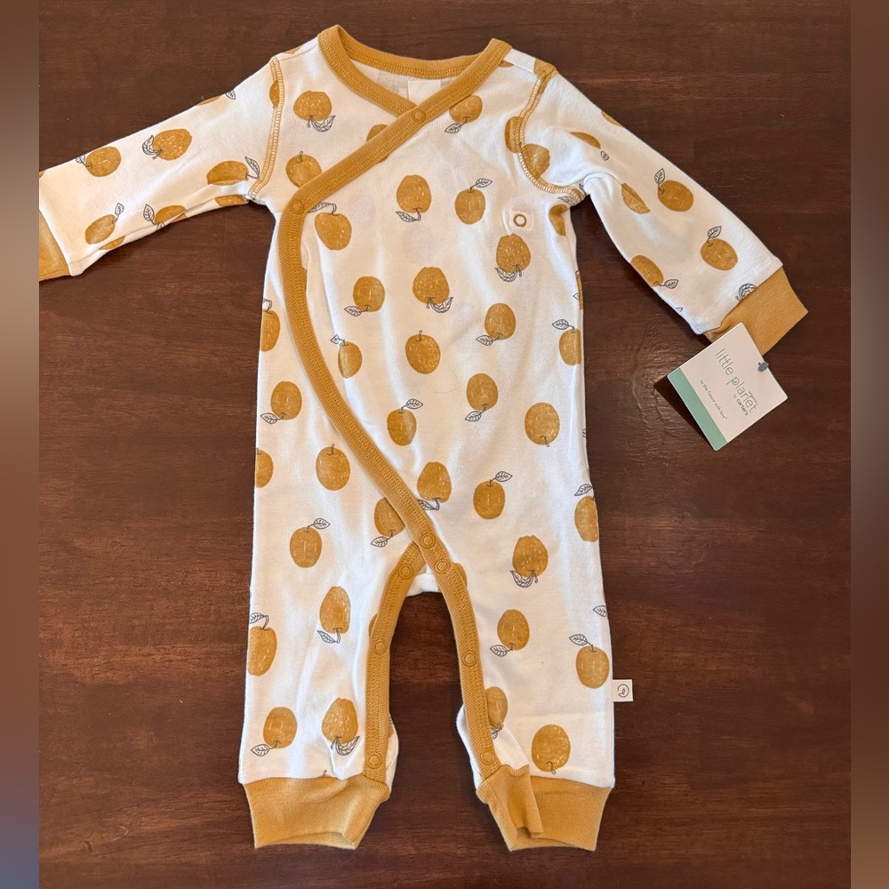 Adorable Apple Print Baby Onesie